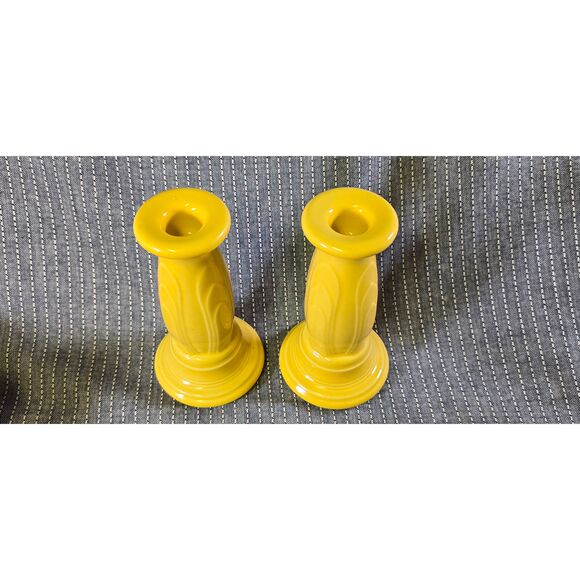 Fiesta Y2K Tapered Candle Sticks YELLOW - Picture 3 of 7